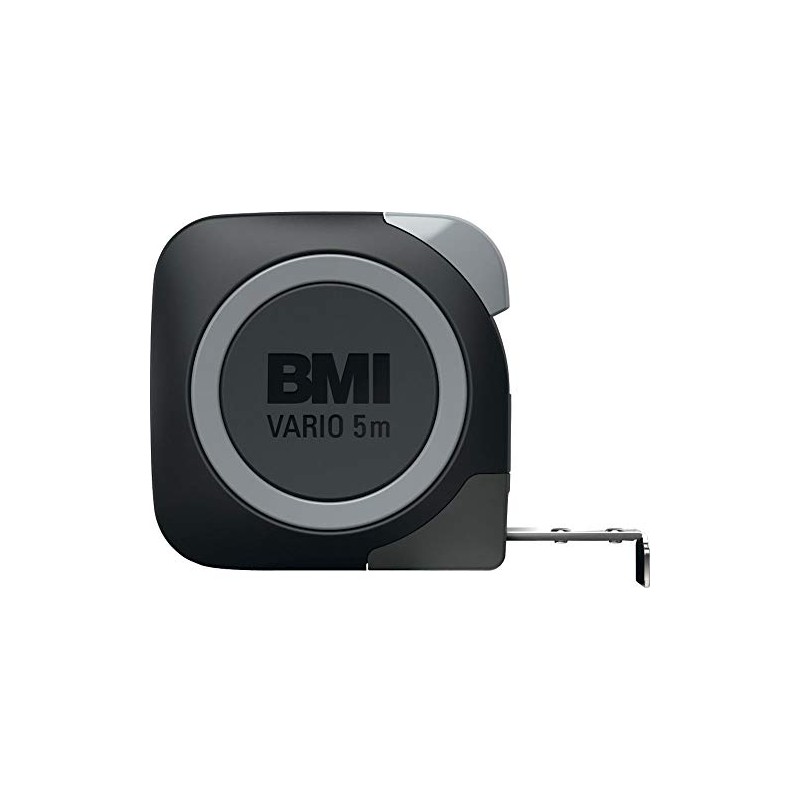 BMI 411543120 Pocket Tape Vario 5m with mm Graduation Stainless,