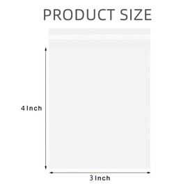 Clear Resealable Cello/Cellophane Bags Good for Bakery, Candle, Soap, Cookie 100Pcs/200Pcs/300PCS (transparent, 3x4inch-200Pcs)