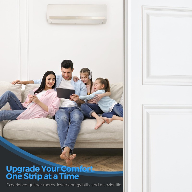 T-Shaped Seal Strip for Door Frame, Clear Silicone Weather Stripping,