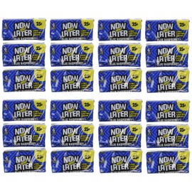 Now and Later Blue Raspberry Flavored Candy Twenty-Four 6-Piece Bars