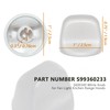 GYOFFULL S600349 Range Hood Knob S99360233 Fan Knob Replacement Parts