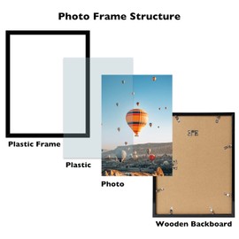JCJMY 20x27 Picture Frame Black for Puzzles Poster Photo Picture, Horizontal and Vertical Formats for Wall Hanging, 20 x 27 Wall Gallery Poster Photo Puzzles Frame for 20 by 27 Photos Posters,Black