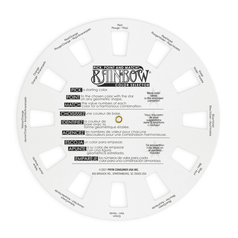 Dritz 3169 Rainbow Color Wheel Selector