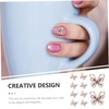 Baluue 10pcs Hollow Butterfly Nail Art Patches Multi-Shape Gems for