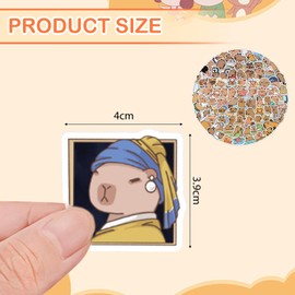 FunnAura 180 Pcs Waterproof Capybara Stickers, Guinea Pig Stickers for Adults Teens Girls