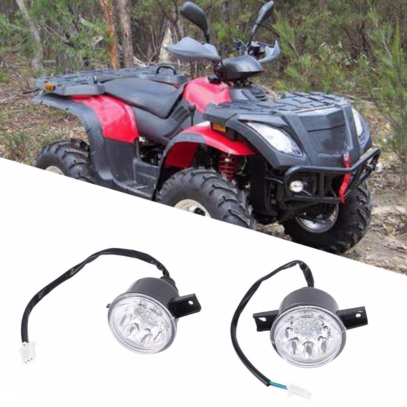 2pcs 12V LED Left Right HeadLight Lamp Fit for Bull