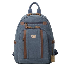Troop London TRP0255 Classic Canvas Backpack - Small Blue
