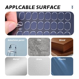 120Pcs Adhesive Stick Dots Double-Sided Mounting Putty Stick Tack for Wall Hanging Crafts Festival Party Decorations Accessory, Easy Clean Removable