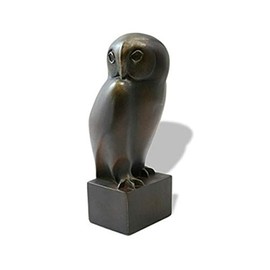 Parastone Pompon Owl Statue – Modern Sculpture Figurine – Museum Replica, Smooth Surface, Owl Study, Turning Head, Animal Sculpture