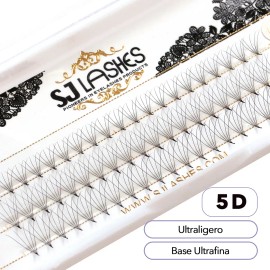 Extensiones De Pestañas Volumen 5d Abanicos Listos
