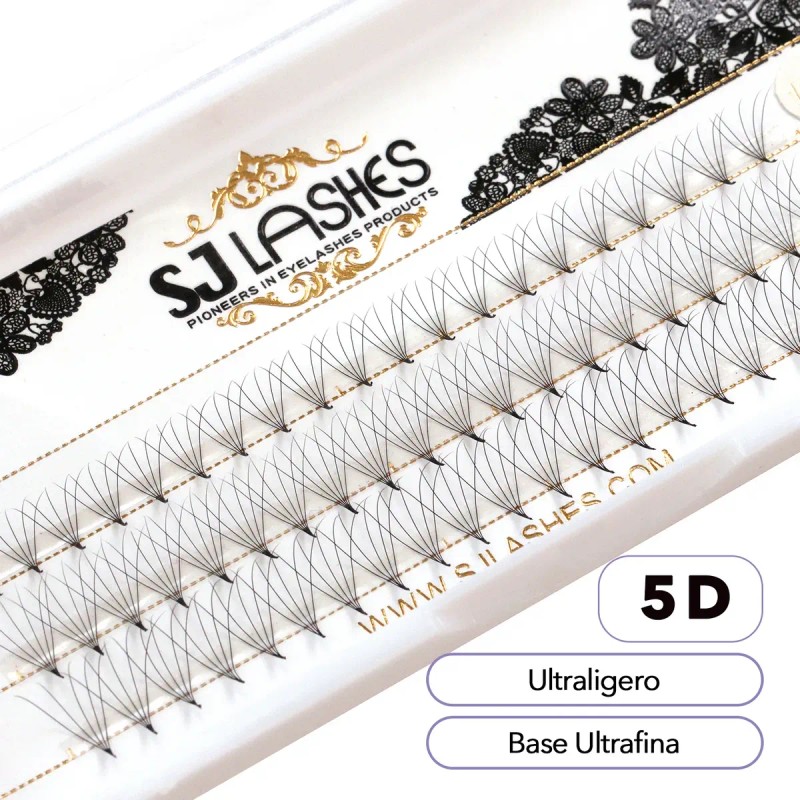 Extensiones De Pestañas Volumen 5d Abanicos Listos
