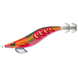 Yo-Zuri Squid Jig, Aori-Q, Search, Double Glow, No. 2.5, DLRM: 12, Red Green