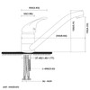 Rehomthy Kitchen Sink Mixer Tap, Single Lever Kitchen Faucet, Kitchen