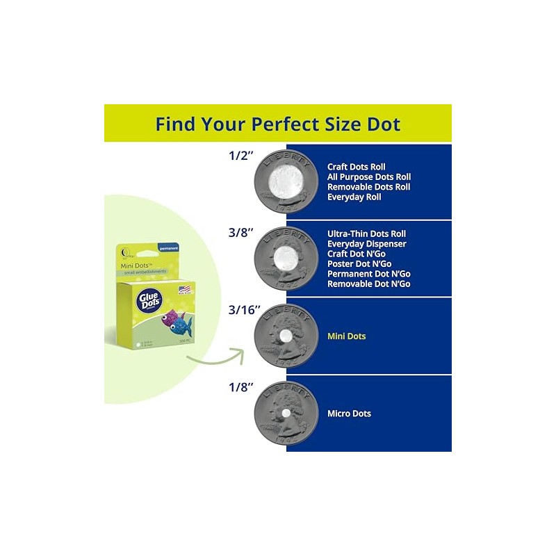 Glue Dots 3/16 " (300 Dots/Pkg) (Group Easy VBS 2017)