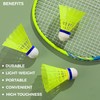 Badminton Birdies,Nylon Badminton Shuttlecocks with Stability Durability for Batting Practice