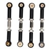 4Pcs RC Car Camber Links Black Aluminium Alloy Reduce Vibration