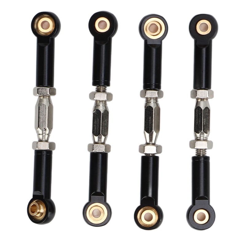 4Pcs RC Car Camber Links Black Aluminium Alloy Reduce Vibration