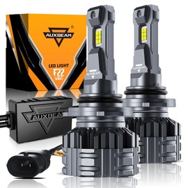 Auxbeam 9006 HB3 Fog Light Bulbs, F22 Series 9006 Powersports Bulbs, 6500K 110W 24000LM 700% Brighter 9006 Light Bulbs For UTV ATV Offroad Vehicles