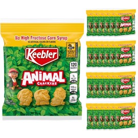 Animal Crackers, 1 Ounce (Pack of 25), Snack Bulk Packs, Graham Cracker