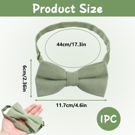 Bow tie green, men's butterfly knot, bow tie mint green men children, bow ties for men suit, bow tie green men for banquets, parties, proms, weddings, graduations, Green