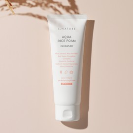 Esnature S-Nature Aqua Rice Mildly Acidic Cleansing Foam 80ml / 에스네이처 아쿠아 라이스 약산성 클렌징폼 80ml