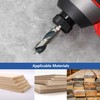 APRW Brad Point Stubby Drill Bit Set for Wood, Short