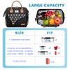 Lekesky Insulated Lunch Bag for Men, 12-Can Wide-Open Lunch Bags