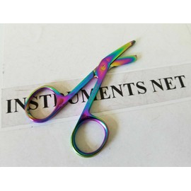 TM Lister Bandage Nurse Scissors - 3.5" Titanium Color Rainbow