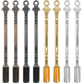 8 PCS Mini Snuff Spoon,Shovel Spoons,Metal Scoop Shovel Mini Spoon for Measuring Spices, Glitter Powder, Coffee, Filling Bottles