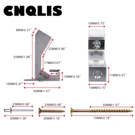 CNQLIS Squeaky Floor Repair Kit,Repair Kit Can be Safely Used on Any 5/8 inch or Thicker subfloor,Effectively Reattach Subfloor to Joists,Eliminating Floor Sounds(White,6 Pcs)