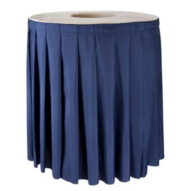 Marble Design Trash Can Topper with Blue Skirt, fits 44gal & 55gal Trash cans