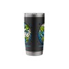 Puzzle Globe Design Vibrant Educational Art Stainless Steel Insulated Tumbler