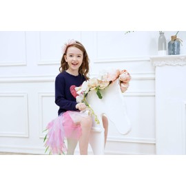 DXTON DXTON Toddler Baby Girl Fall Dresses Winter Long Sleeve Tutu Party Dresses LH4560-4T