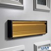 Xfort MailPlate 12" Letterplate Satin Brass, Premium Draught Proof Postal