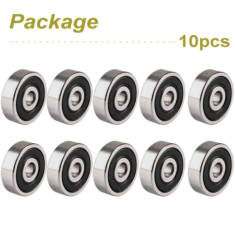 AcbbMNS 10 Pack 6203-2RS Ball Bearing 17x40x12mm Rubber Sealed Ball