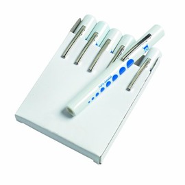 Timesco Disposable Pen Torch With Pupil Gauge, Pack of 6
