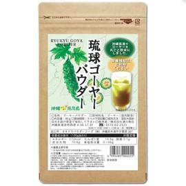 Goya Powder Ryukyu Goya Powder 40g / 고야 파우더 류큐 고야 파우더 40g × 1봉지 고야 분말 오키나와현산 100% 국산 무첨가 디카페인 아오지루 고야 고야 오이 오키나와 생글생글 원기 섬, 1개