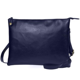 UYBAG UY27 Men's Sacoche Thin A4 Leather Lightweight Shoulder Bag, 04.navy