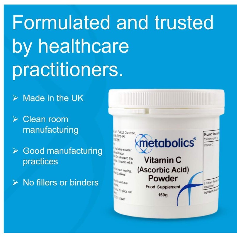 Vitamin C Powder by Metabolics | 1000mg Vitamin C Per