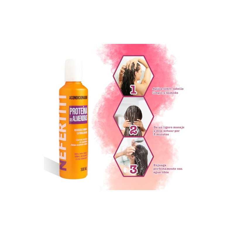 Nefertiti Acondicionador Proteína De Almendras 300 ML