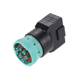 REPAIROCK 1 Pcs Type 2 OBD2 Male 9 Pin J1939 to OBD2 16 Pin J1962 Female Adapter OBD Diagnostic Device Connector Converter Auto Replacement Parts