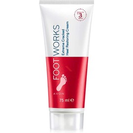 Avon Foot Works Maximum Strength Cracked Heel Cream - 2 Servings 2.5 Fl Oz / 에이본 풋 웍스 최대 강도 크랙 힐 크림 - 2개 분량 2.5 Fl Oz
