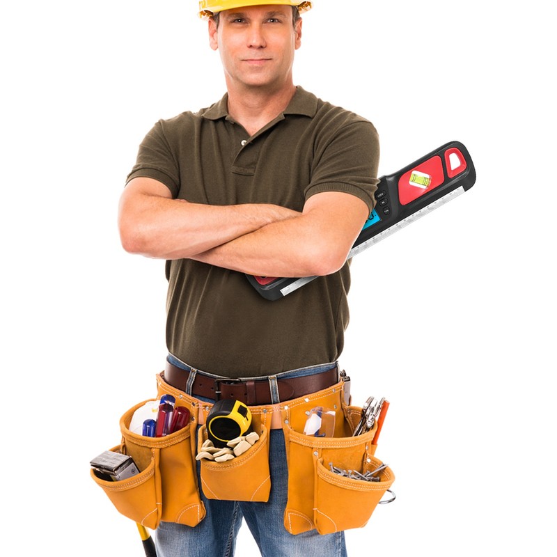 Digital Protractor LCD Display Stainless Steel Magnetic Level Multifunctional Angle