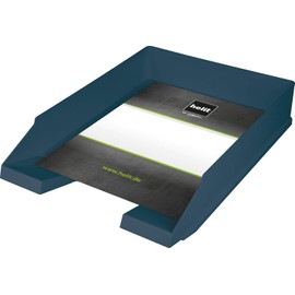Helit "the green staff", DIN A4-C4 Letter tray, made of recycled plastic, Blue Angel certified, 1 piece
