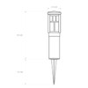 Malibu Low Voltage Landscape Pathway Light 0.6W LED Square Mission