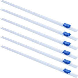 SAHENITEANA 6 Pack Plastic Wrap Cutter Slide Cutter, Plastic Wrap Slide Cutter for Foil Wax Paper Parchment Paper, Slide Cutter Replacement Fit Most Brands Wrap Dispenser (33CM)