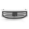Partsflow Front Upper Grille Grill Assembly Chrome Trim Silvery And
