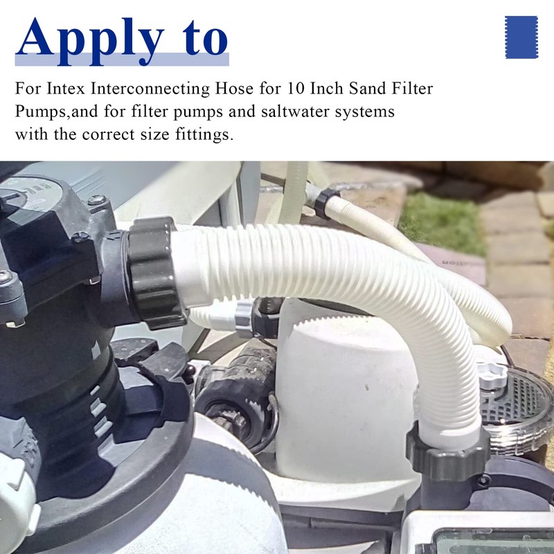 Shuisen Pool Sand Filter Pump Hose 10 Inch Compatible with