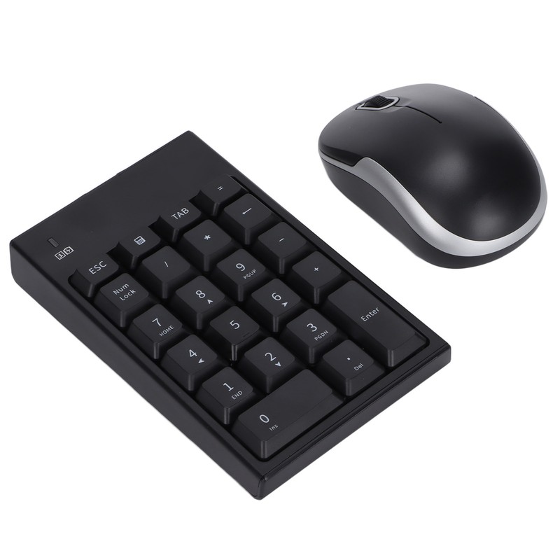 Numeric Keyboard Mouse Set MC‑61CB Wireless 2.4g Portable Silent Keypad