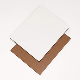 Custom Size 1/8 inch Thick White and Brown Hardboard Tempered Panel (12" X 12" (6 PCs))